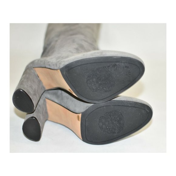 New! VINCE CAMUTO Femmie Tall Shaft Boot Gray Suede Size 9.5 M T45 - Picture 7 of 8